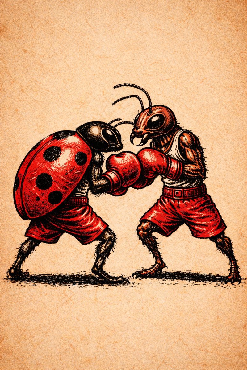 Insect Characters — Ladybird vs Ant